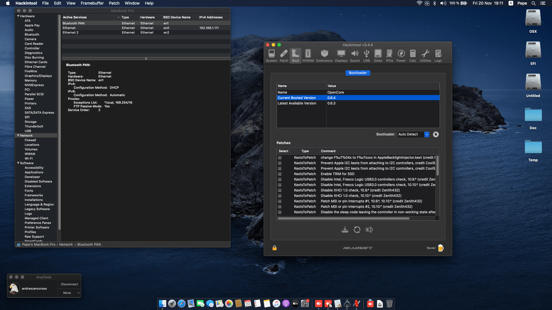 MSI GL63 8RCS 049XES [CoffeeLake   Intel UHD 630 + I2C]   OpenCore 8